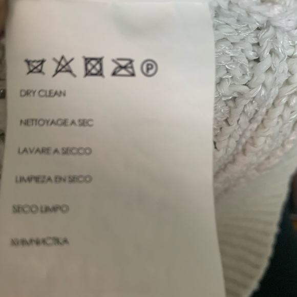 Club Monaco Cream Beige White Fringe Tank Top/Cami | Resort/Beach - Small - Picture 6 of 7